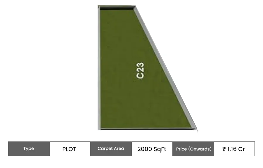 Amazic The Global Valley Plot floor plan, 2000 sq ft carpet area